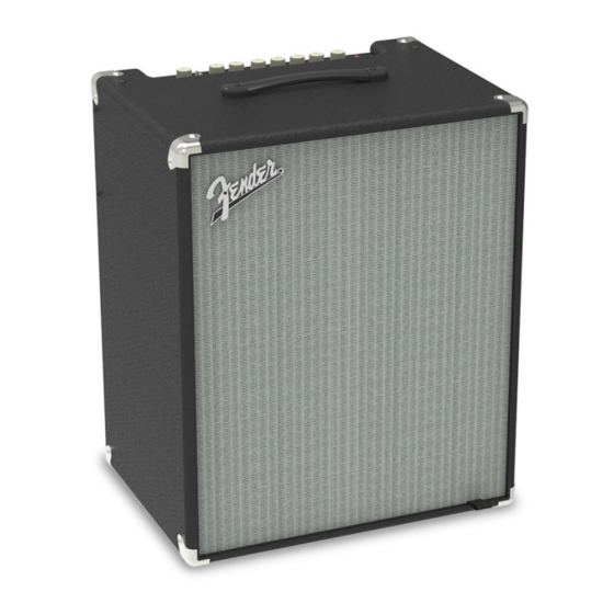 Fender RUMBLE 500 Combo Manuales