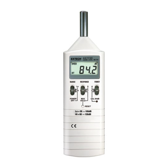 Extech Instruments 407735 Manual De Instrucciones