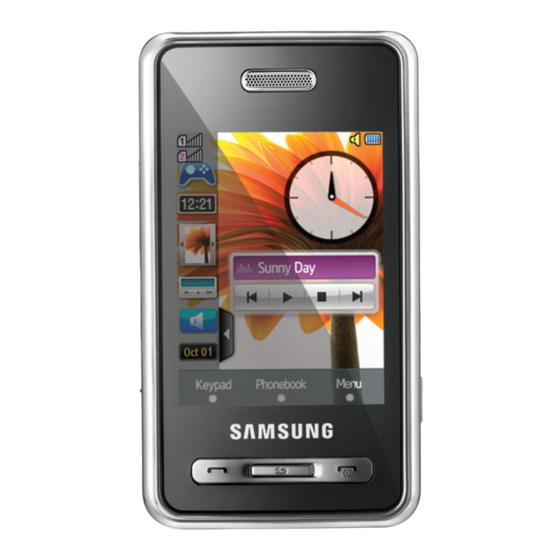 Samsung SGH-D980 Manual Del Usuario