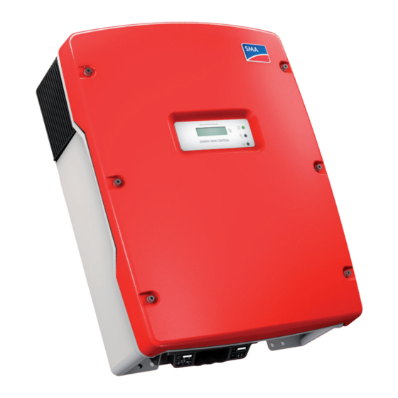 SMA SUNNY MINI CENTRAL 6000TL Instrucciones De Instalación