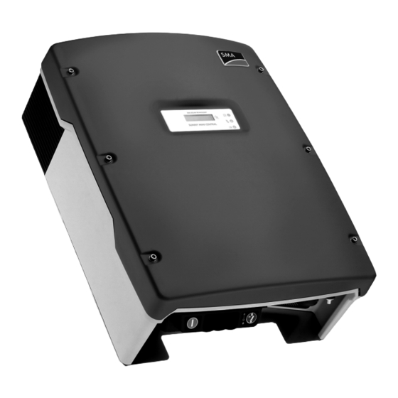 SMA SUNNY MINI CENTRAL 6000TL Instrucciones De Instalación