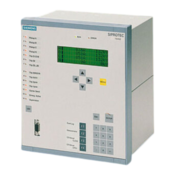 Siemens SIPROTEC 7UM61 Manual