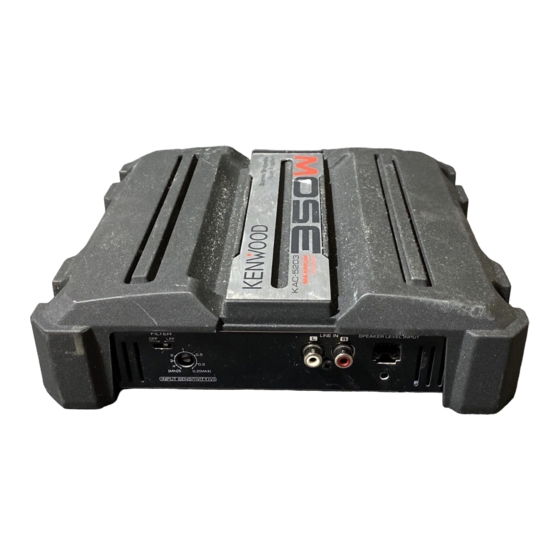 Kenwood KAC-5203 Manual De Instrucciones