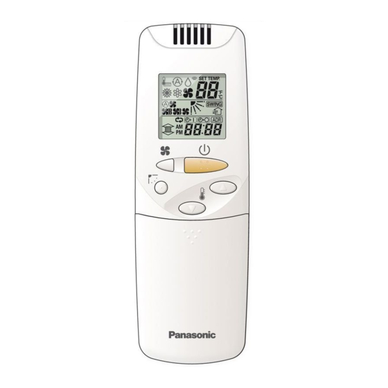 Panasonic CZ-RWSU2 Manual De Instrucciones