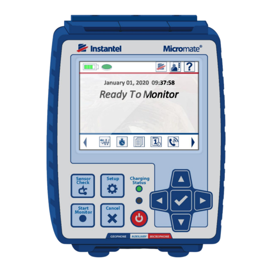 Instantel Micromate Manual De Instrucciones
