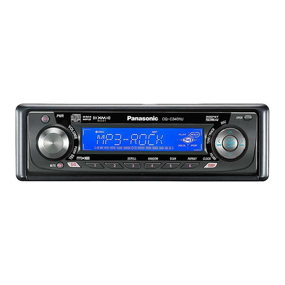 Panasonic CQ-C3401U Manual Del Usuario