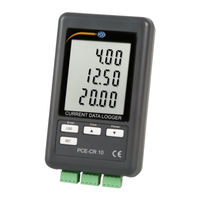 PCE Instruments PCE-CR 10 Manual De Instrucciones