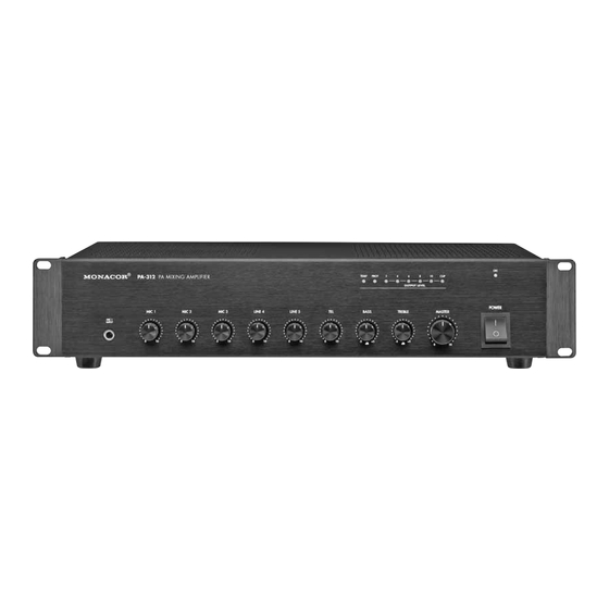 Monacor PA-312 Manual De Instrucciones