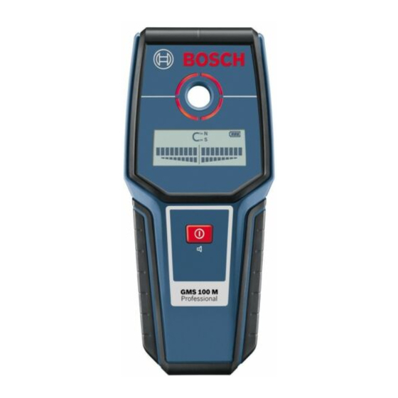 Bosch GMS 100 M Professional Manual Original
