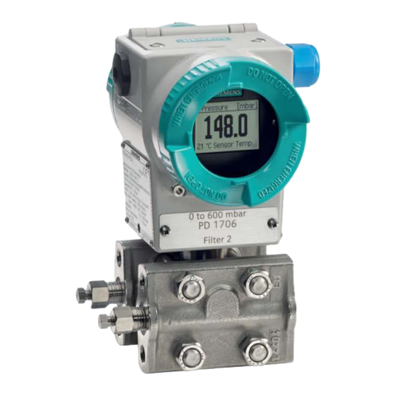 Siemens SITRANS P500 Manual De Instrucciones
