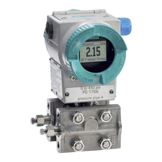Siemens SITRANS P500 Instrucciones De Operación
