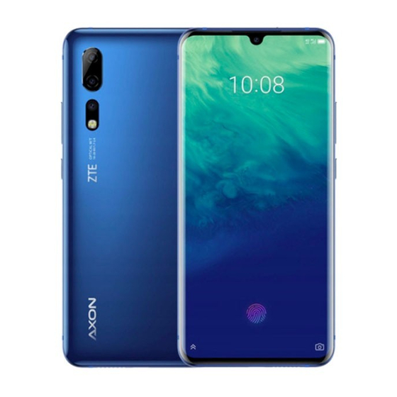 ZTE Axon 10 Pro Manual Del Usuario