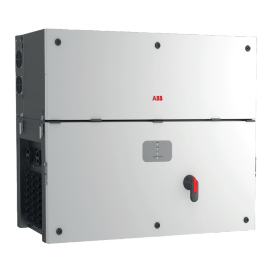 ABB PVS-100-TL Guía De Instalación Rápida