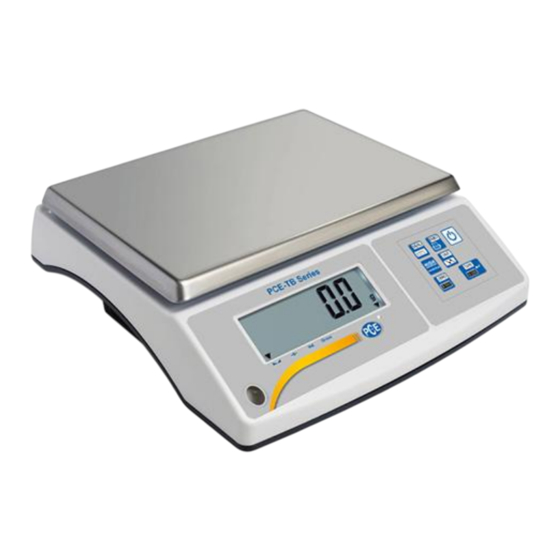 PCE Instruments PCE-TB Serie Instrucciones De Uso