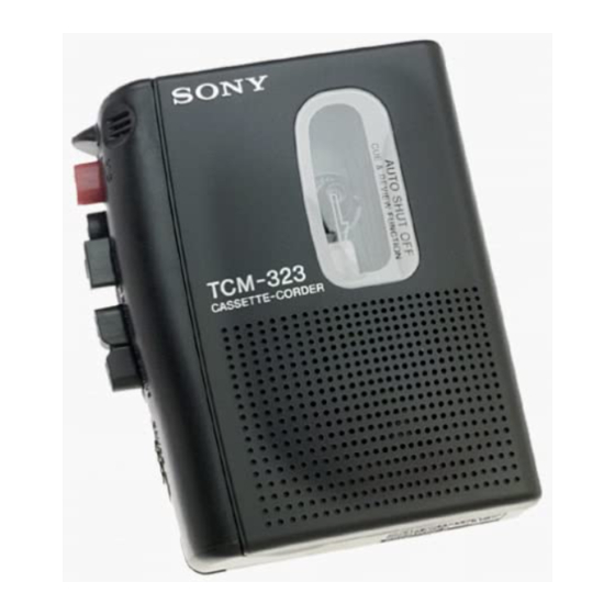 Sony TCM-333 Manual De Instrucciones