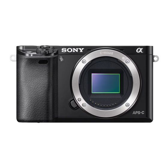 Sony ILCE-6000 Guia De Ayuda