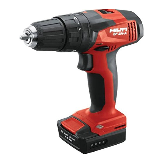 Hilti SF 2H­-A Manual De Instrucciones