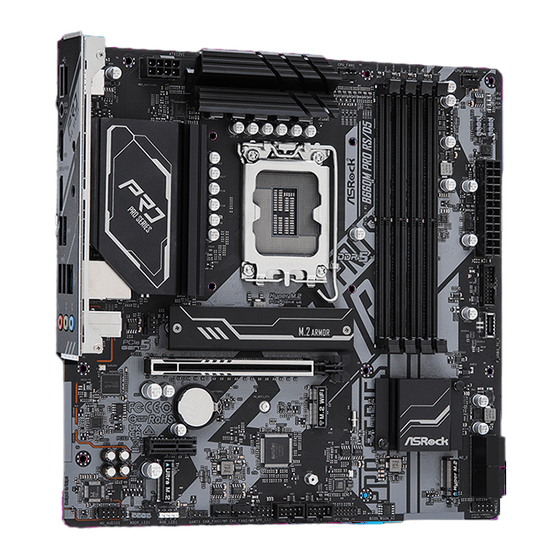 ASROCK B660M Pro RS/D5 Manual De Instrucciones