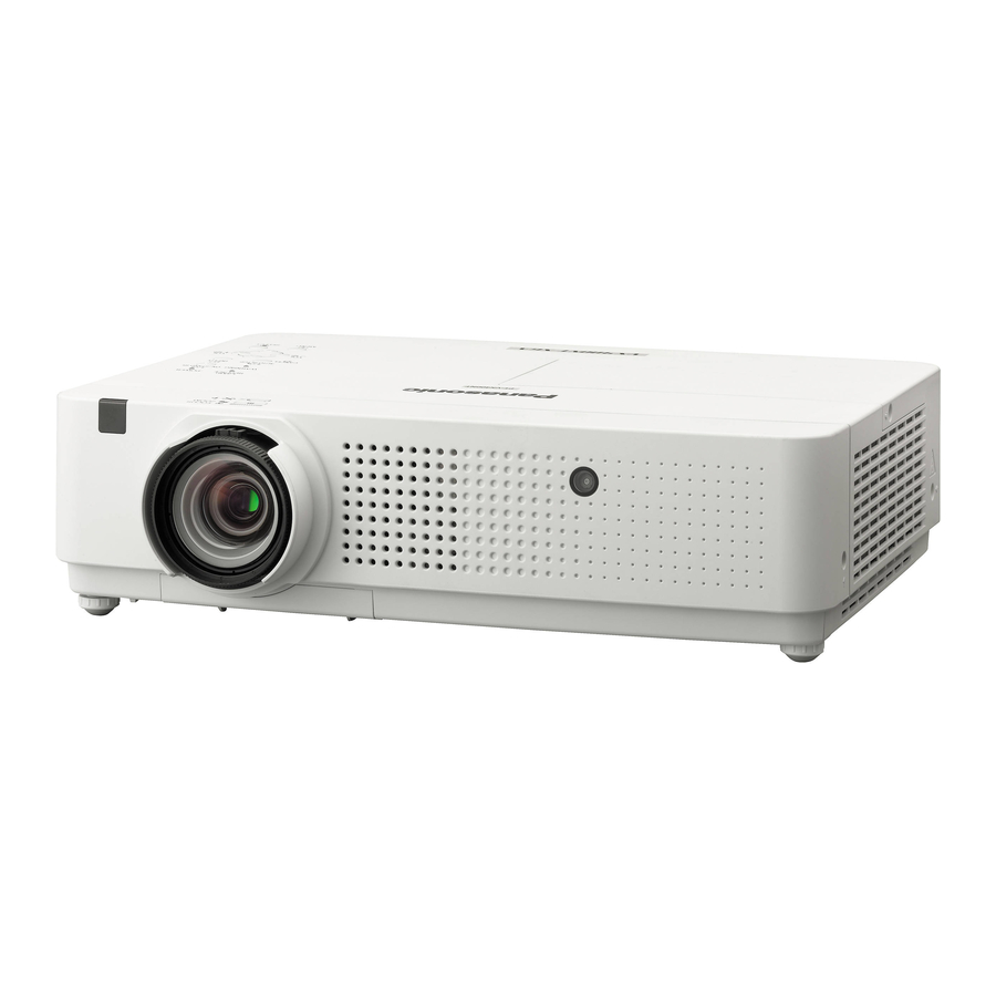 Panasonic PT-VX400NTU Instrucciones De Uso