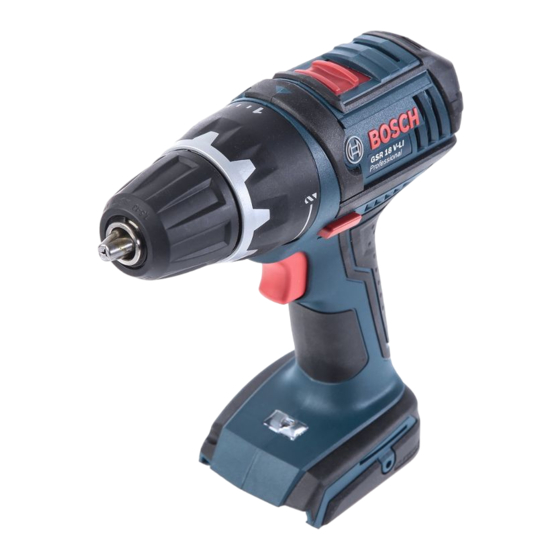 Bosch Professional GSR 18 V-LI Manual Original