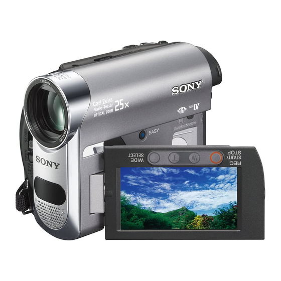 Sony HANDYCAM DCR-HC62E Manual De Instrucciones