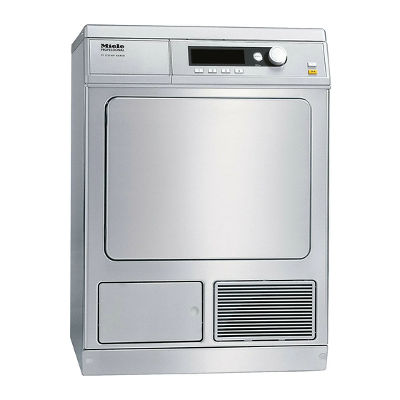 Miele professional PT 7137 WP Vario Instrucciones De Manejo Y Emplazamiento