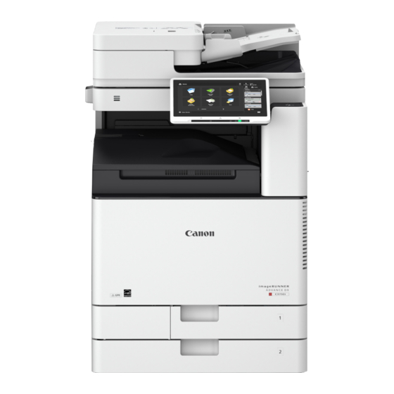 Canon imageRUNNER ADVANCE DX C5760i Manuales