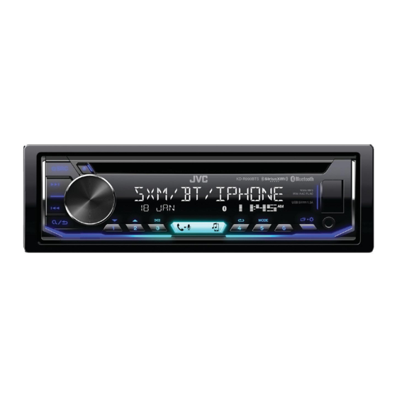 JVC KD-R995BTS Manual De Instrucciones