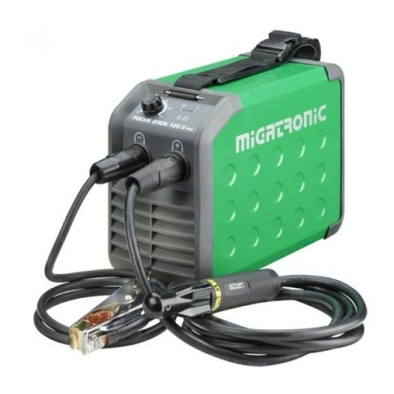 Migatronic FOCUS STICK 120 E PFC Guía De Usuario