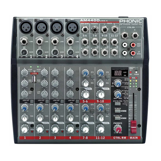 Phonic AM440 Manual Del Usuario