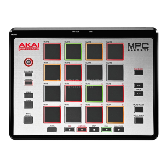 Akai Professional MPC ELEMENT Manuales