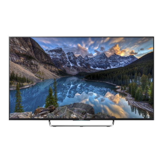 Sony BRAVIA KDL-55W805C Guía De Inicio