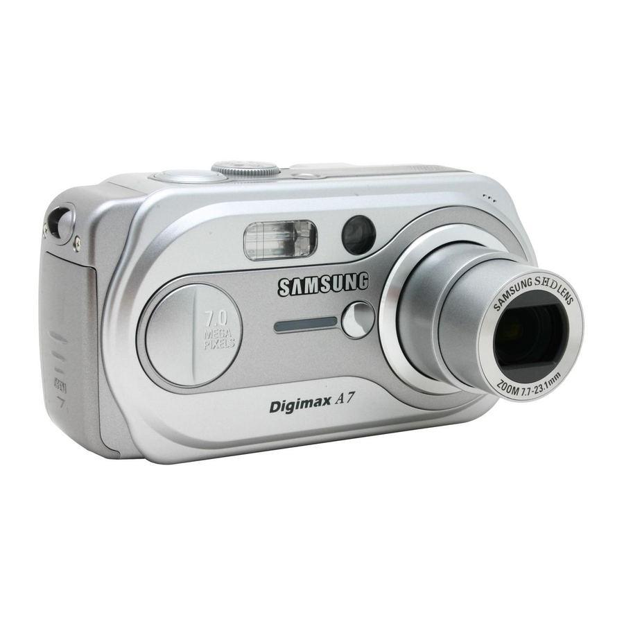 Samsung Digimax A7 Manual De Instrucciones