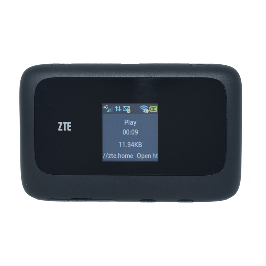 ZTE MF910L Guía Rápida De Usuario