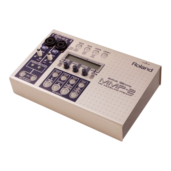 Roland MMP-2 Manual De Usuario