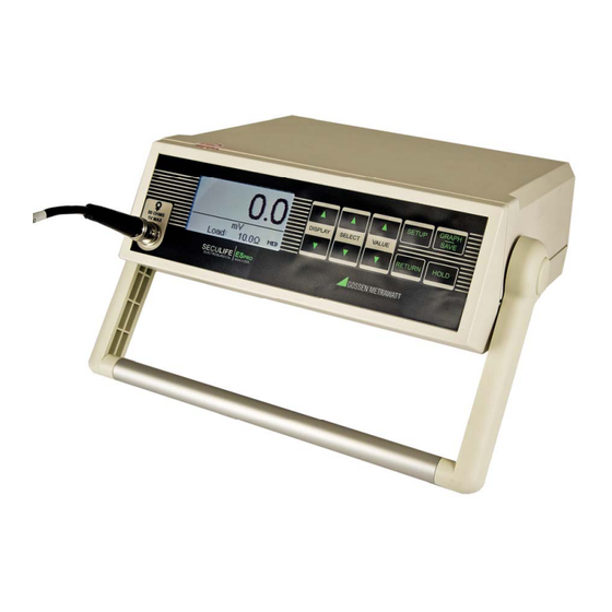 Gossen MetraWatt SECULIFE ESPRO Manual De Instrucciones