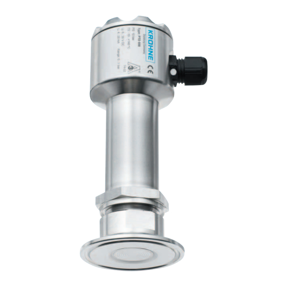 KROHNE PTD 500 Instrucciones De Instalación Y Funcionamiento