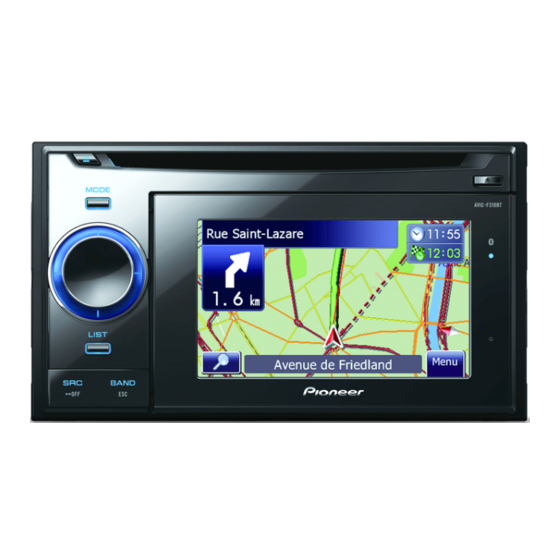 Pioneer AVIC-F310BT Manual Del Operacion
