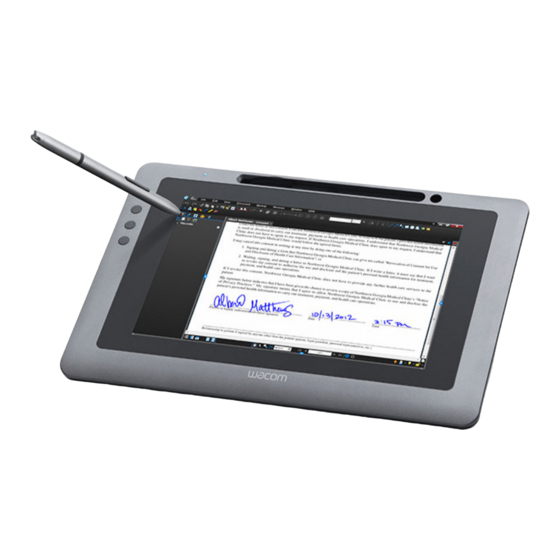 Wacom DTU-1031 Instrucciones De Instalación