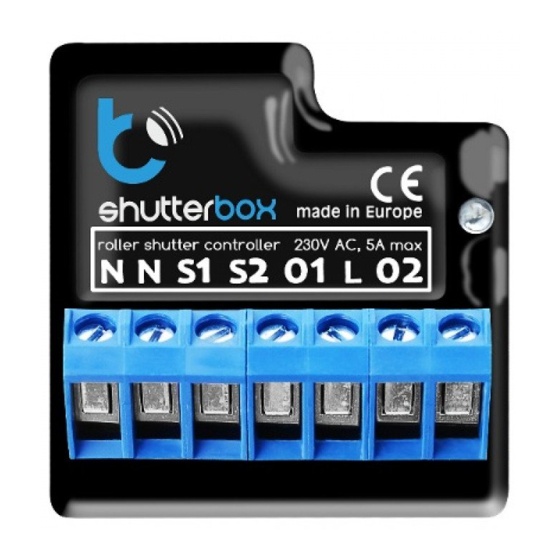 blebox shutterbox Guía De Uso