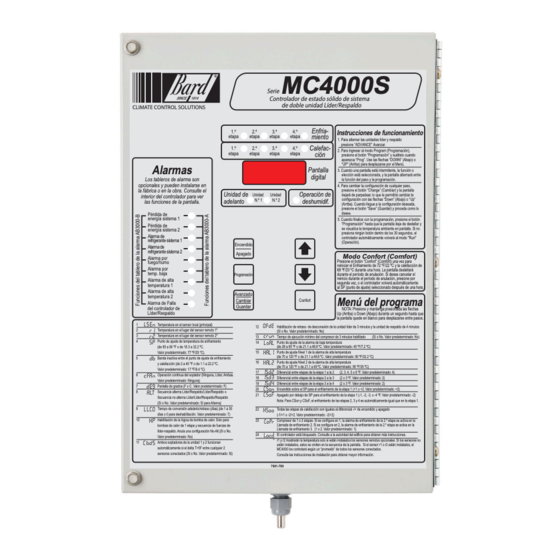 Bard MC4001 Serie Instrucciones De Funcionamiento