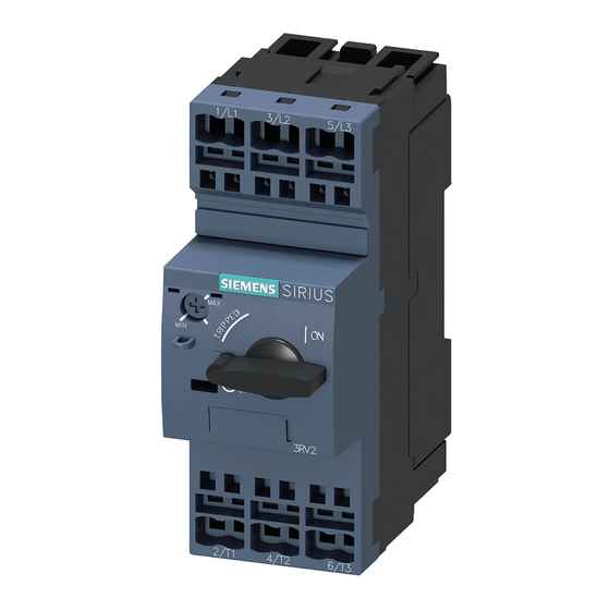 Siemens SIRIUS 3RV2 Manual De Instrucciones