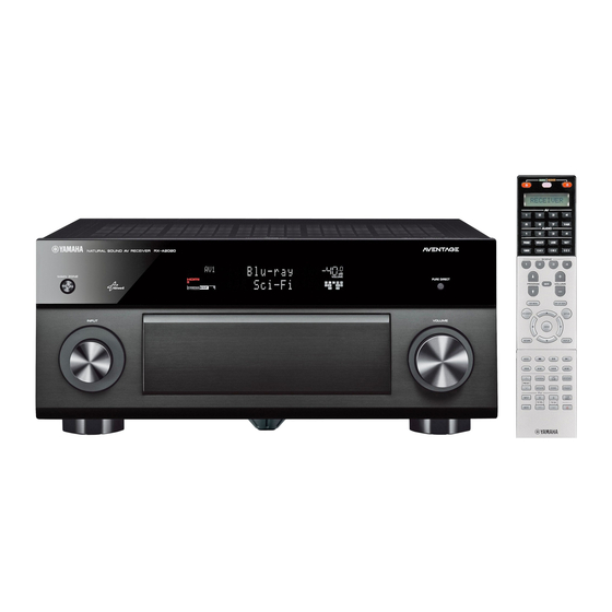 Yamaha RX-A3020 Guía De Configuración Sencilla