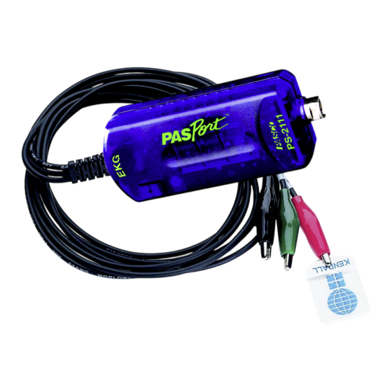 PASCO PASPort PS-2111 Manual De Instrucciones