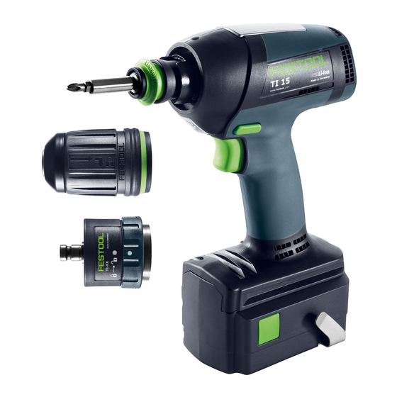 Festool TI 15 Manuales