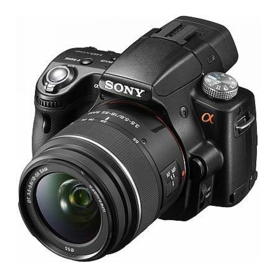 Sony SLT-A35 Manuales