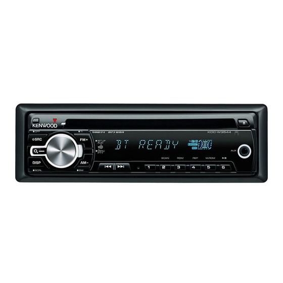 Kenwood KDC-W3544W Manuales