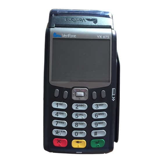 VeriFone VX675 Guía Rápida