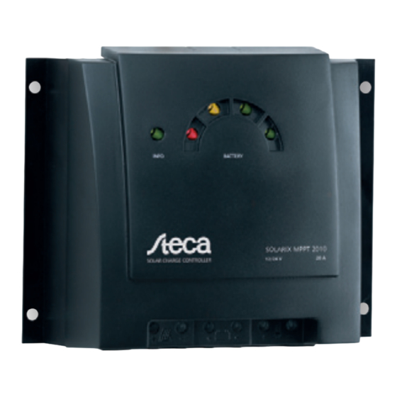 Steca Solarix MPPT 1010 Instrucciones De Montaje Y Manejo