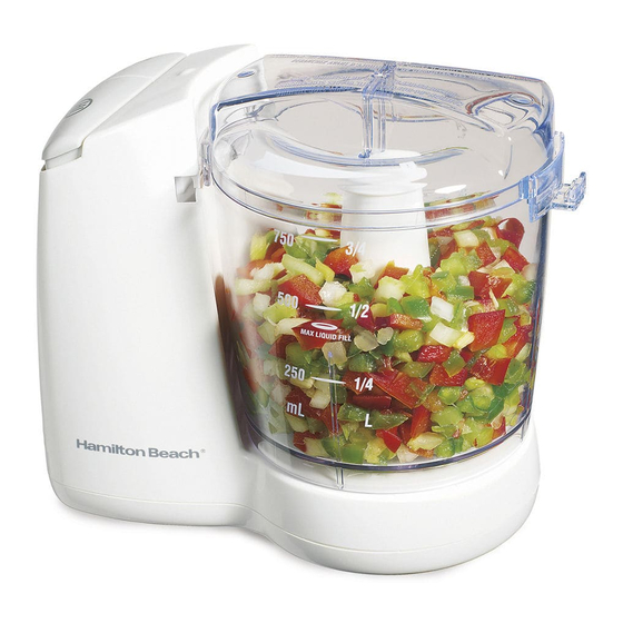 Hamilton Beach 72600 Manual De Instrucciones